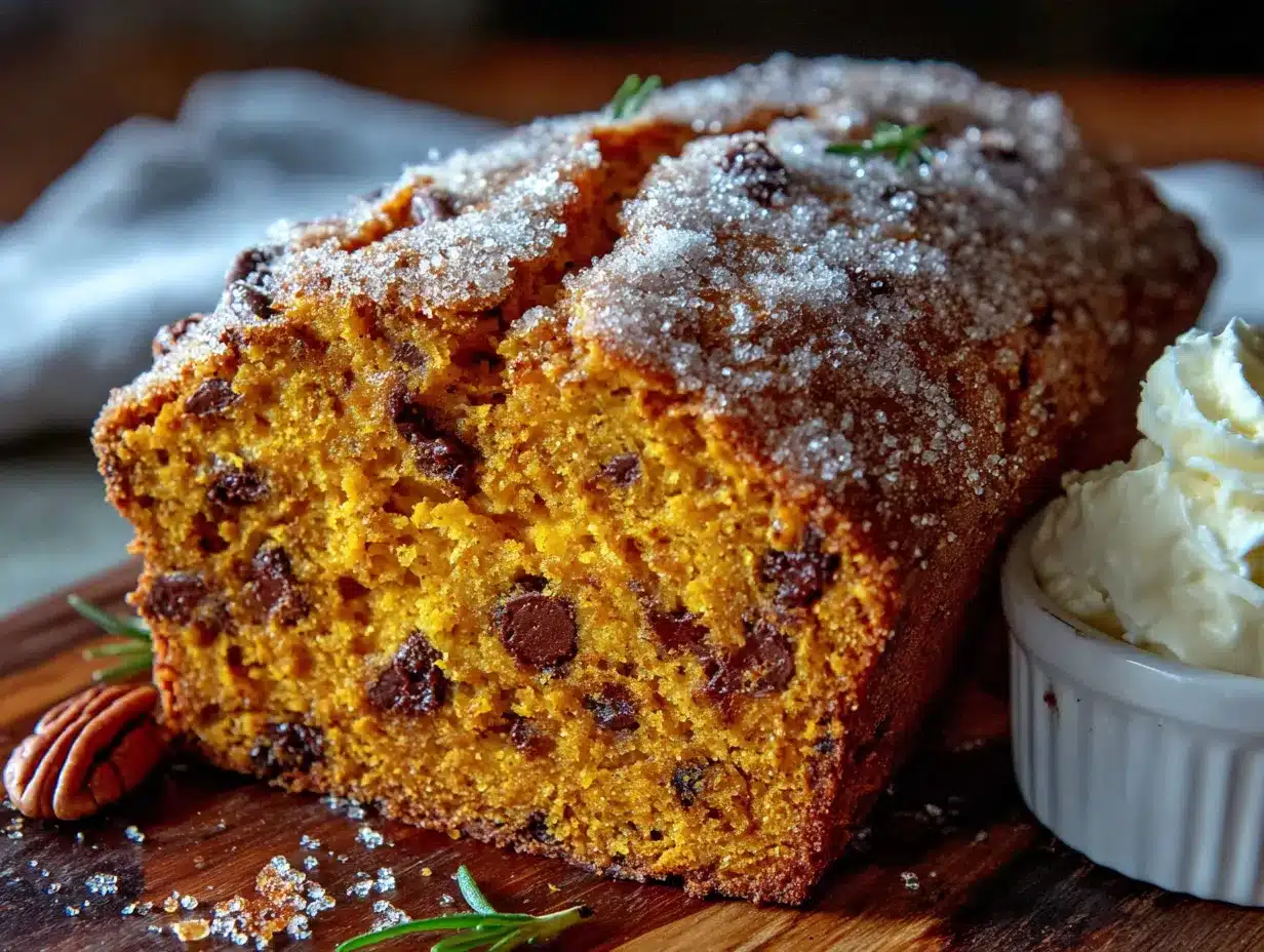 chocolate chip pumpkin bread preparation steps