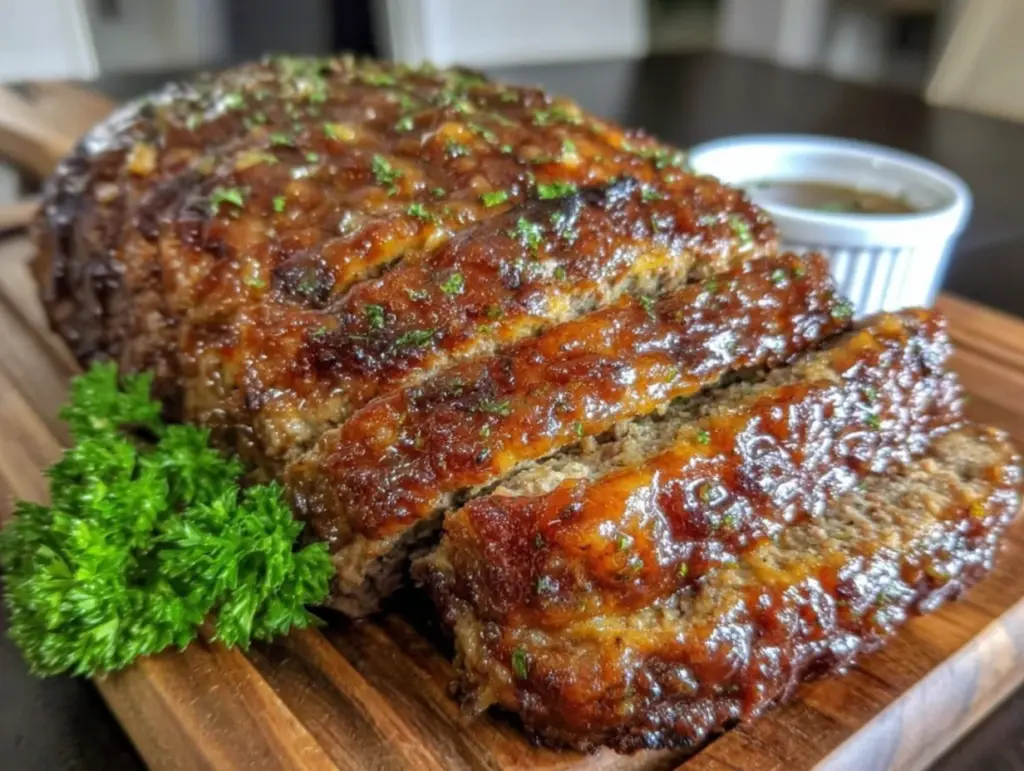 classic meatloaf with brown sugar glaze - featured image