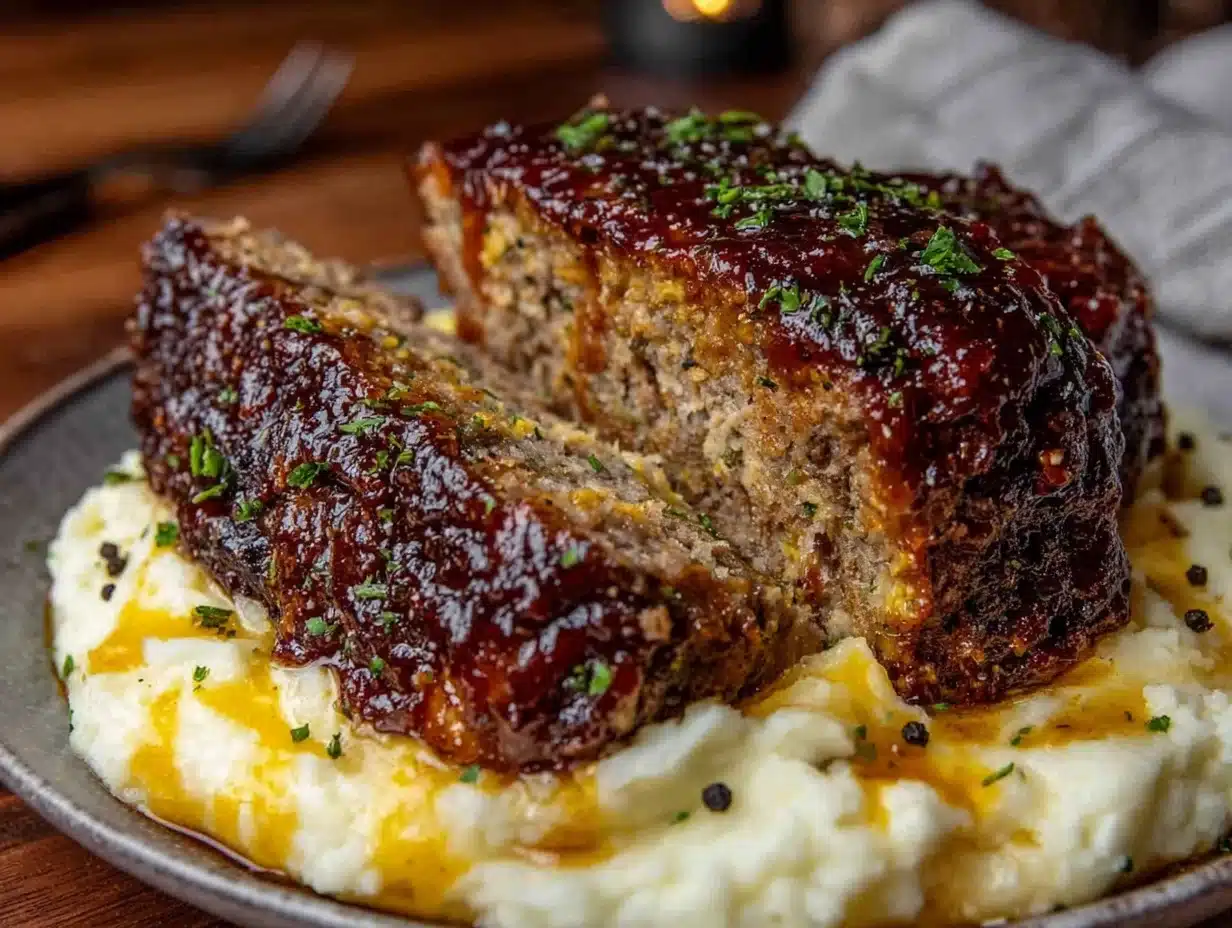 classic meatloaf with brown sugar glaze - featured image