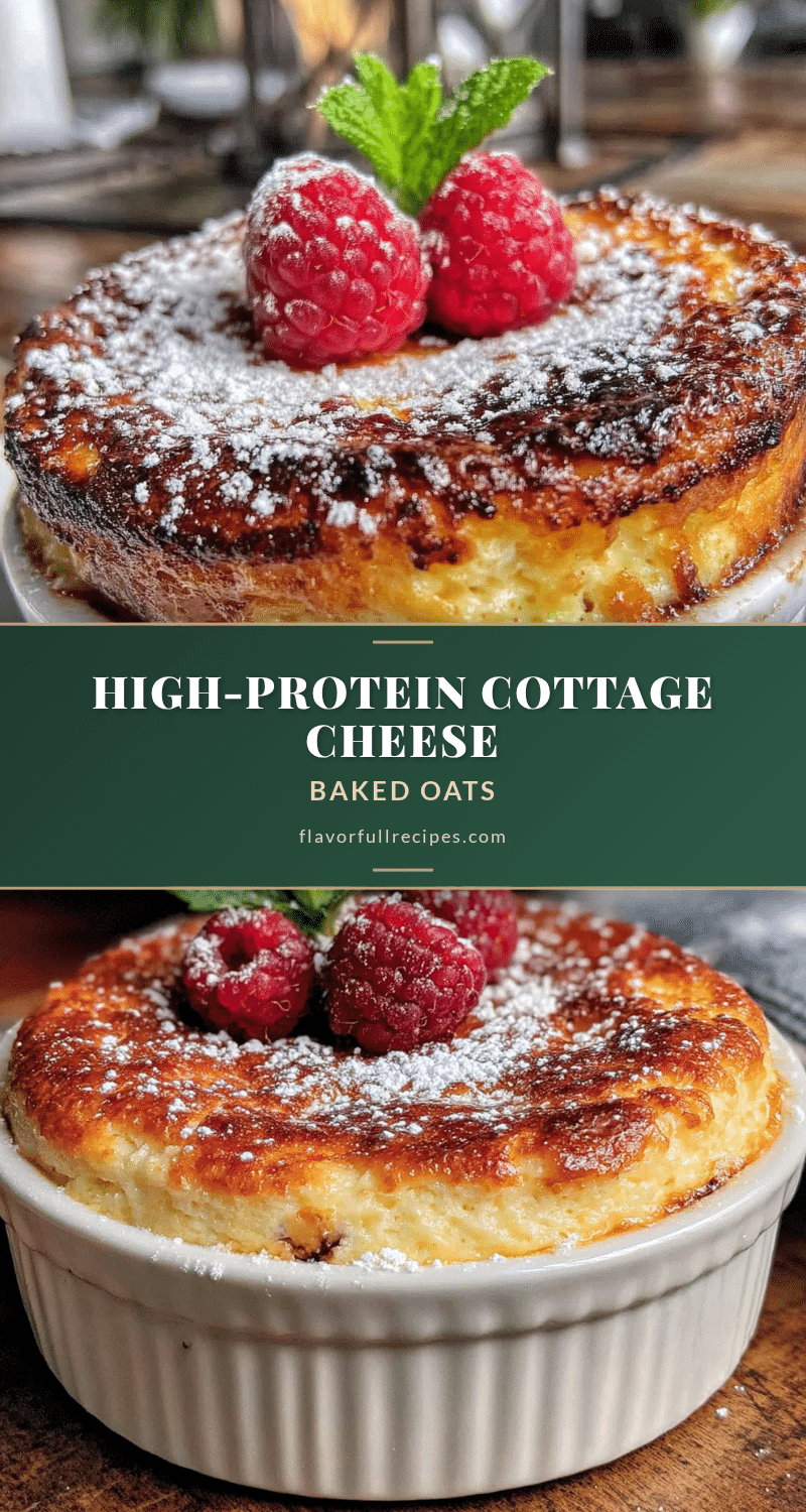 cottage cheese protein baked oats recipe