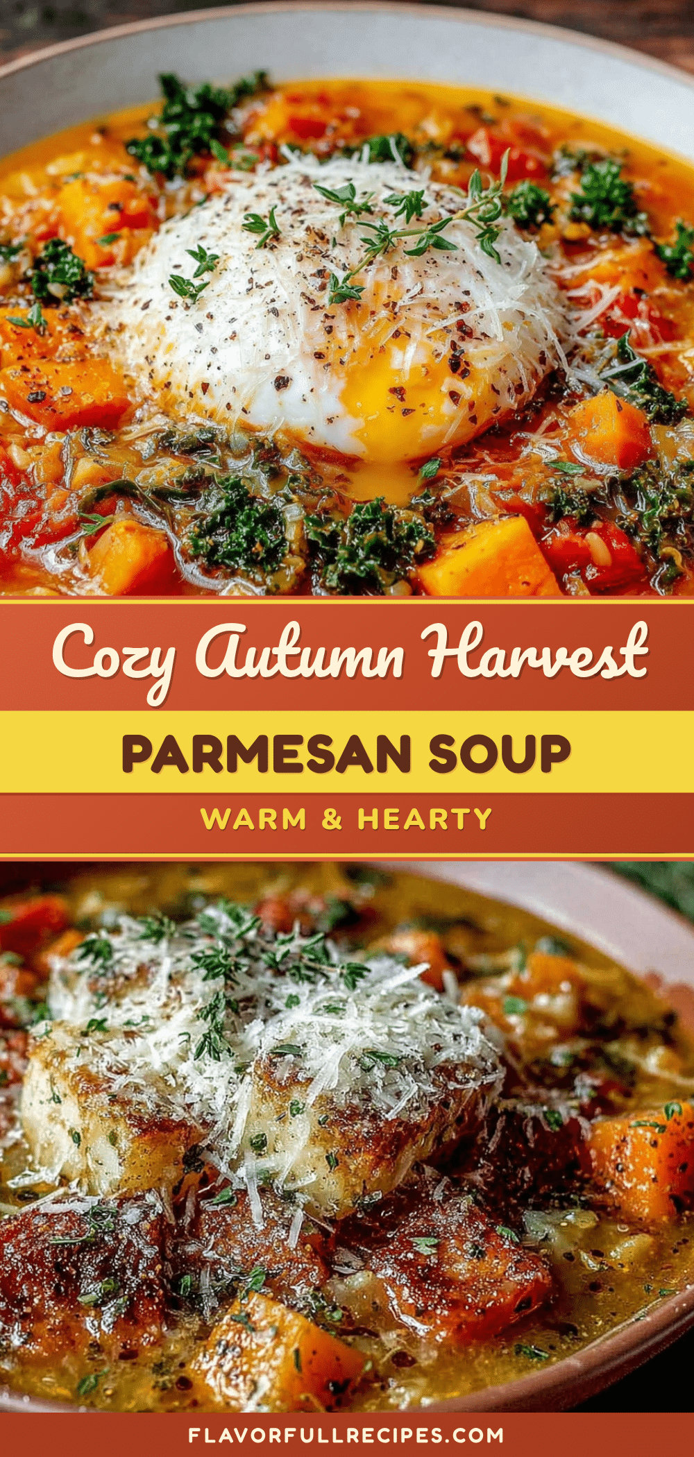 cozy autumn harvest vegetable soup with parmesan recipe