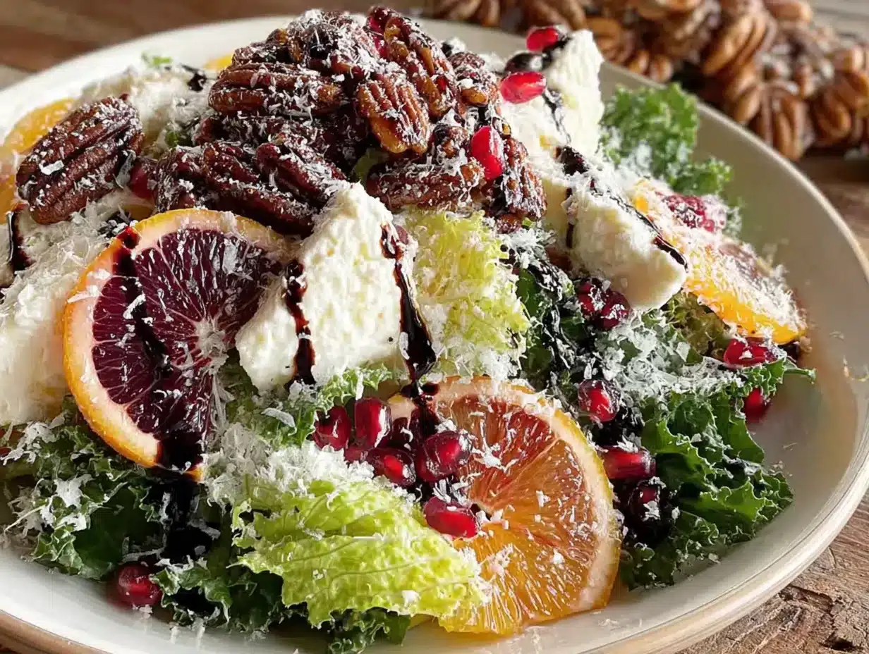 cranberry orange fall harvest salad preparation steps