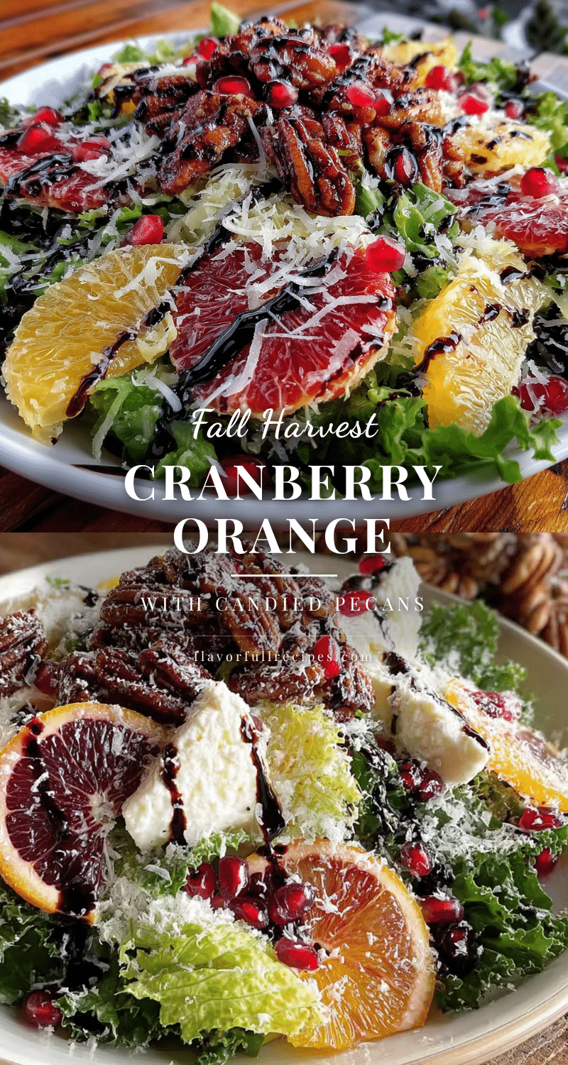 cranberry orange fall harvest salad recipe