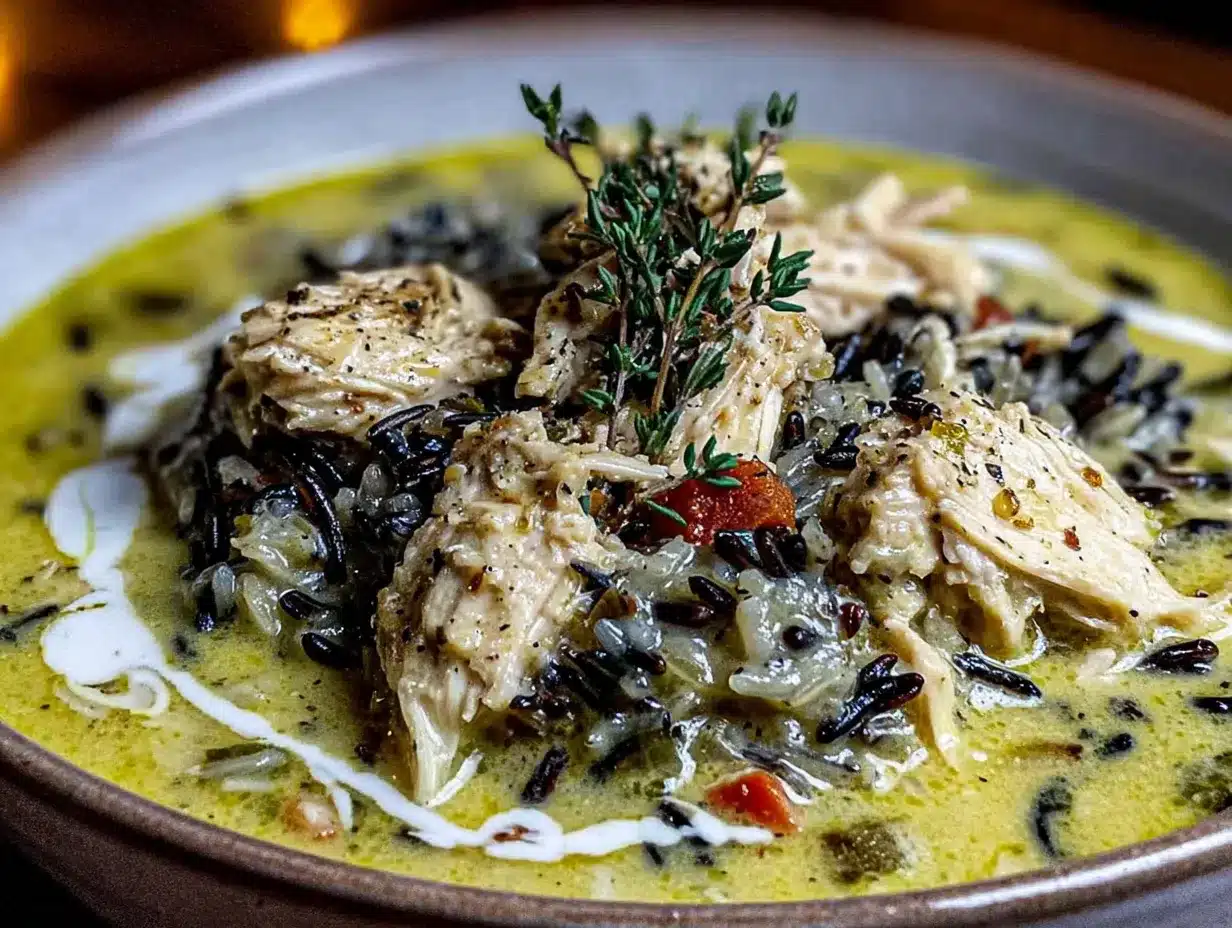 creamy chicken and wild rice soup preparation steps