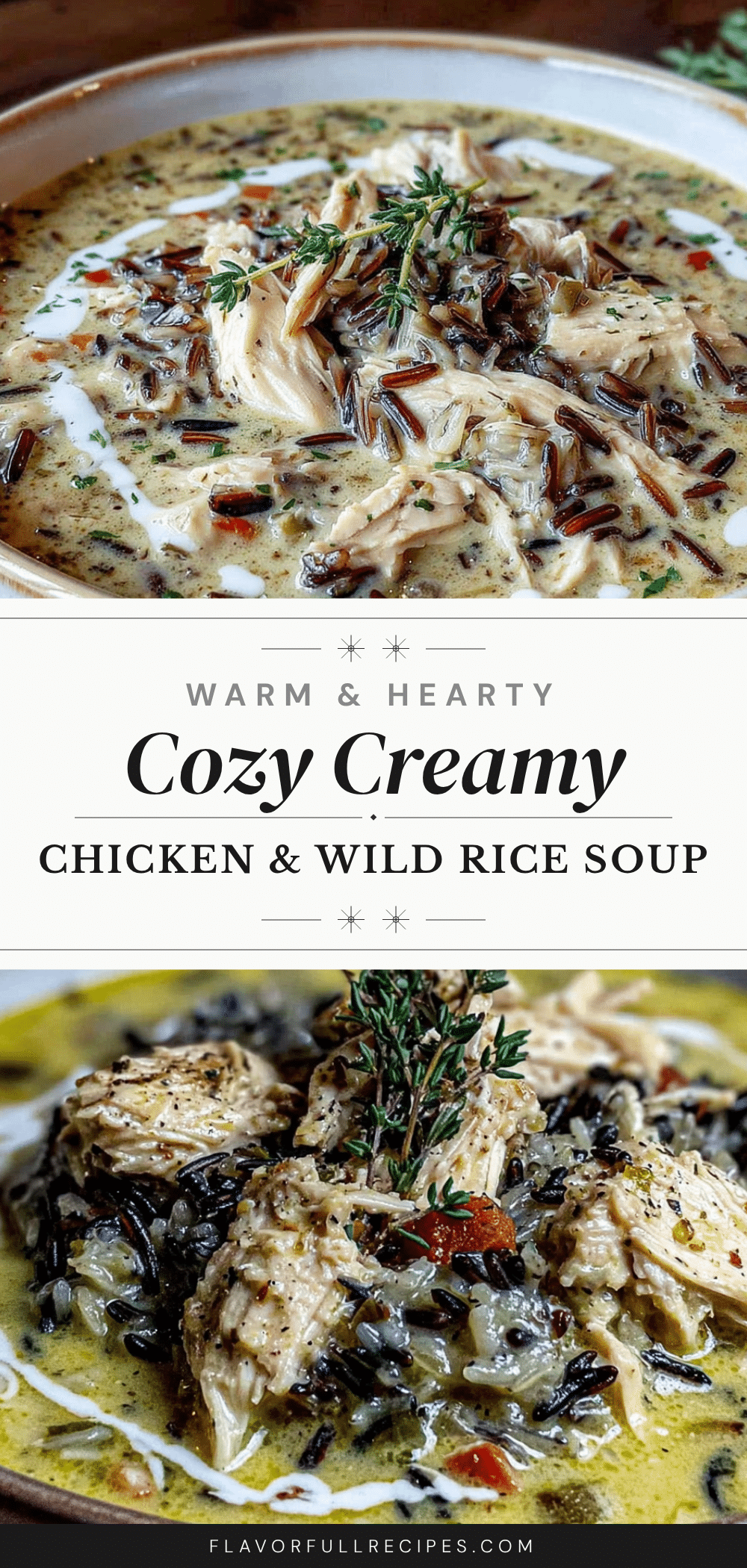 creamy chicken and wild rice soup recipe