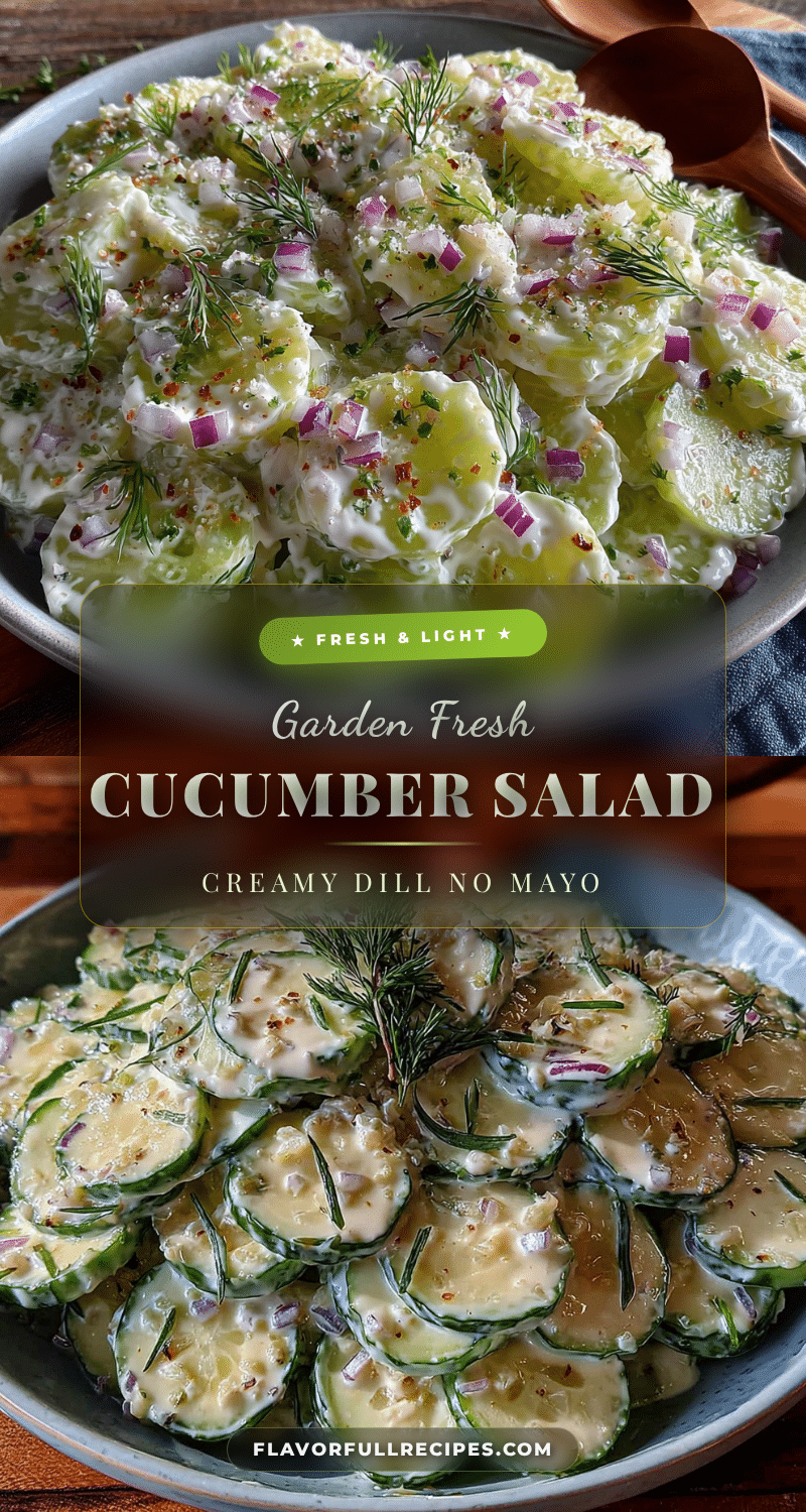 creamy dill cucumber salad recipe