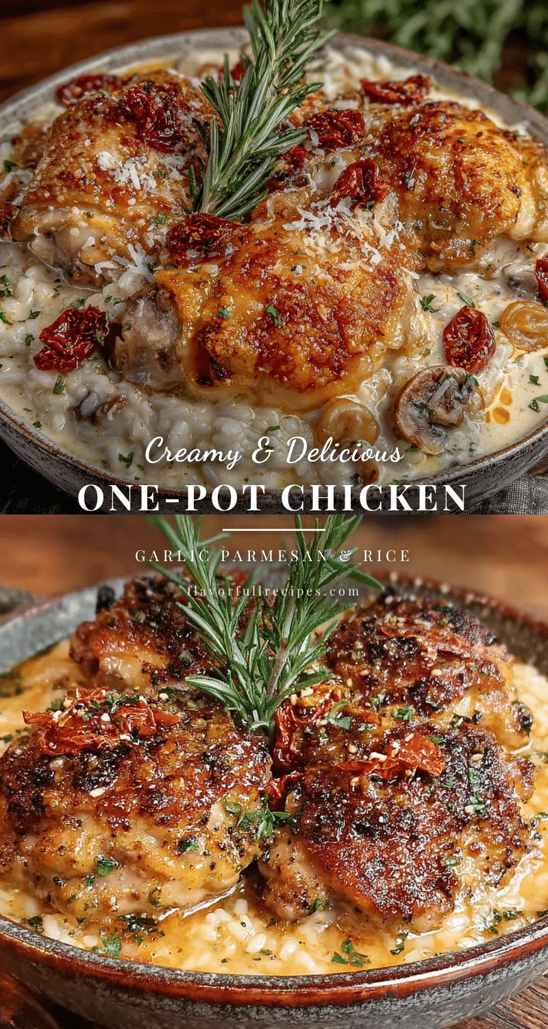 creamy garlic parmesan chicken and rice recipe