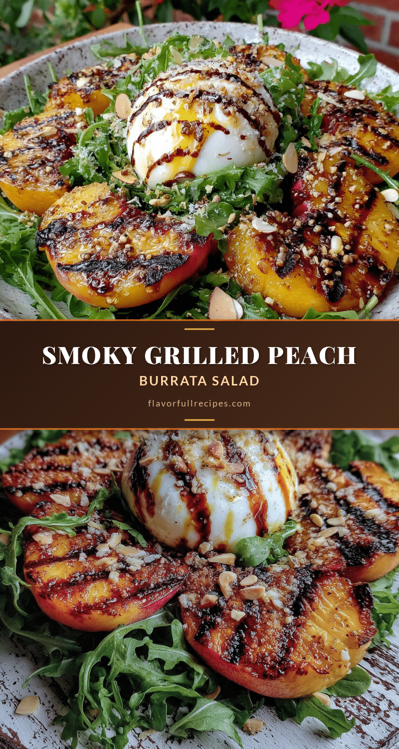 creamy grilled peach burrata salad recipe