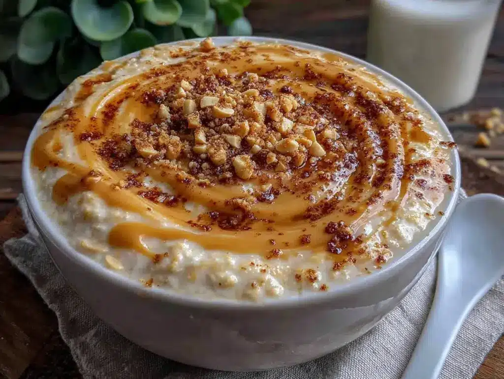 creamy high-protein peanut butter overnight oats - featured image