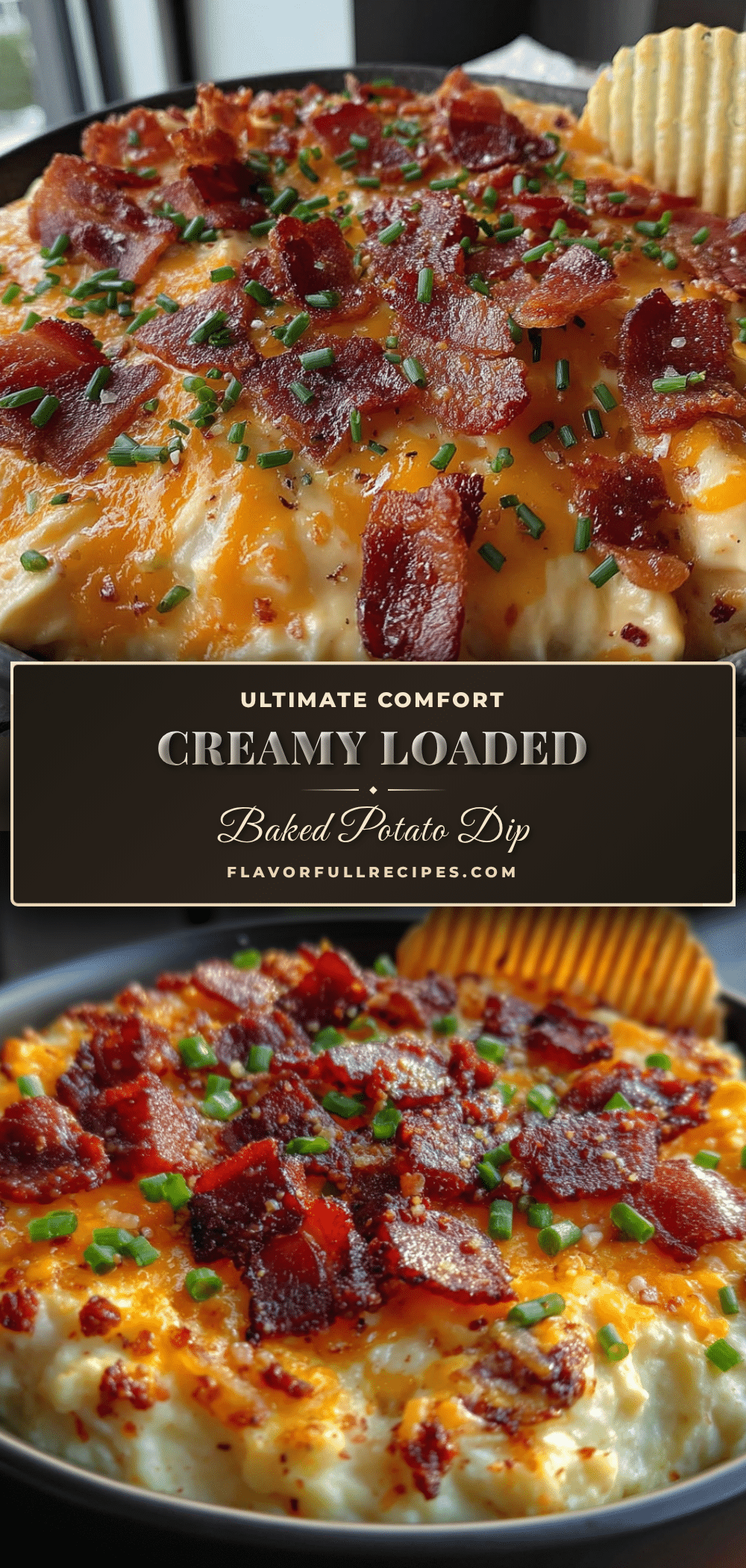 creamy loaded baked potato dip with bacon recipe