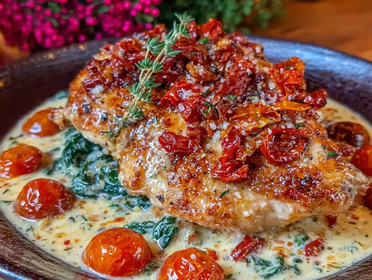 creamy marry me chicken with sun-dried tomatoes - featured image