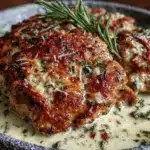 creamy one-pot garlic parmesan chicken thighs - featured image