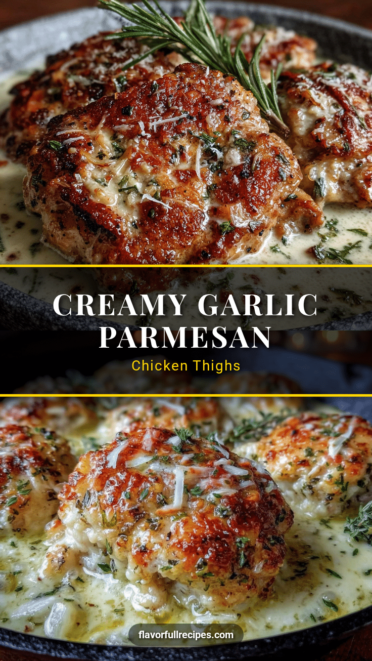 creamy one-pot garlic parmesan chicken thighs recipe
