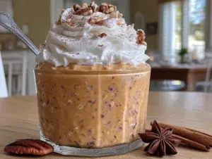 creamy overnight pumpkin pie oats - featured image