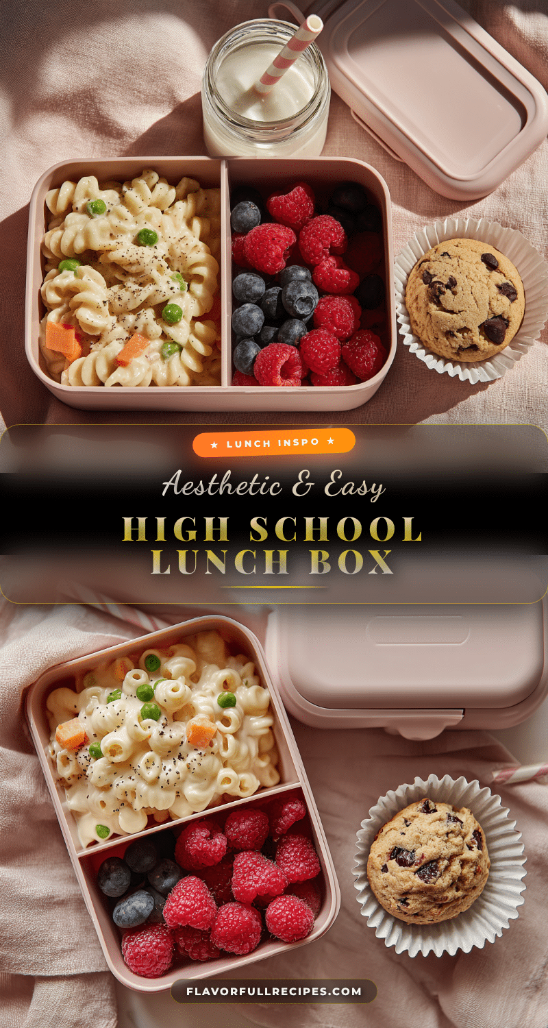 creamy pasta salad lunch box with berries recipe