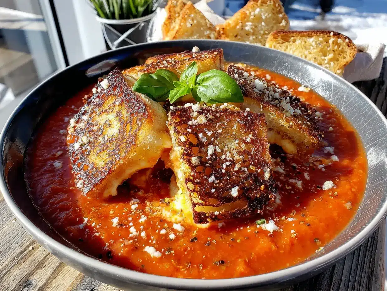creamy roasted tomato basil soup preparation steps