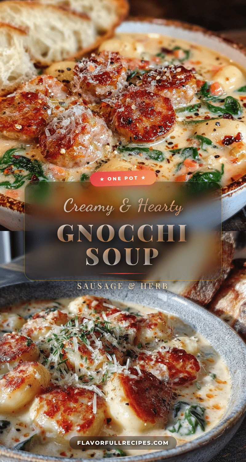 creamy sausage gnocchi soup recipe