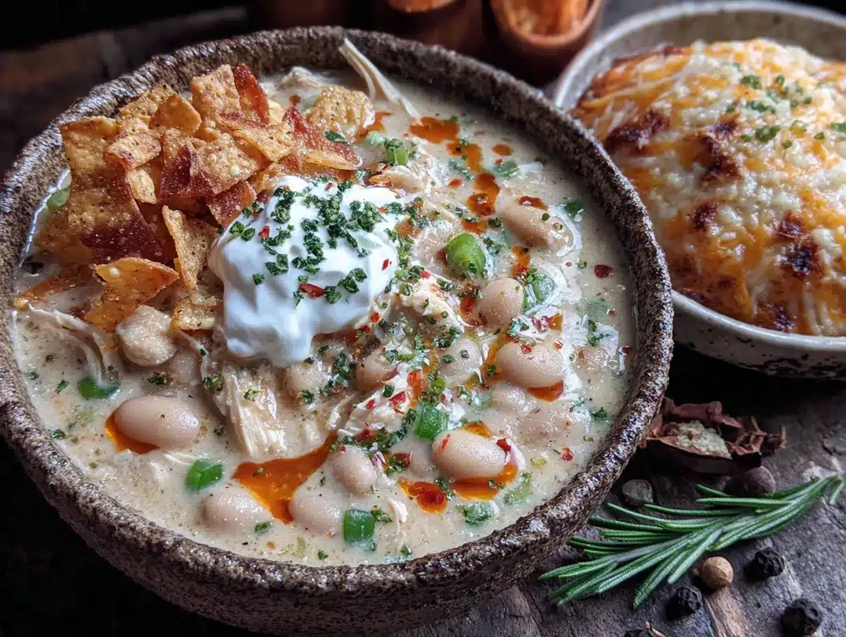 creamy slow cooker white chicken chili preparation steps
