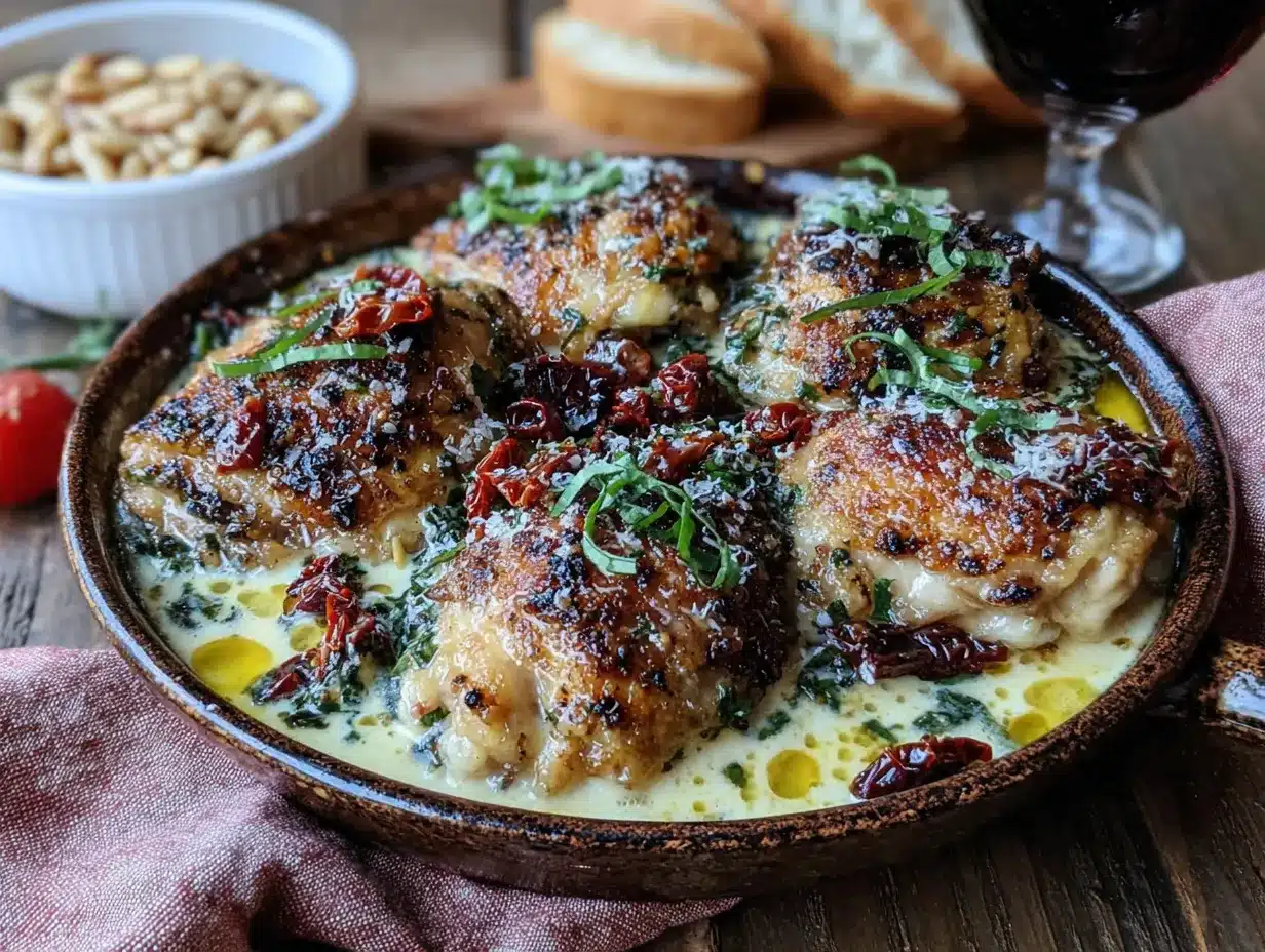 creamy sun dried tomato marry me chicken preparation steps