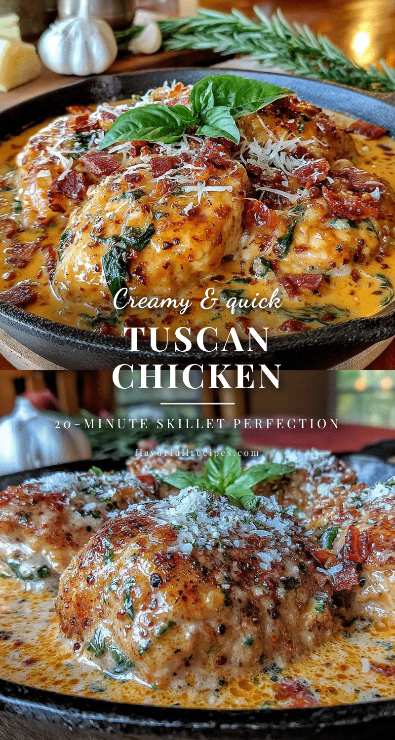 creamy tuscan chicken skillet recipe