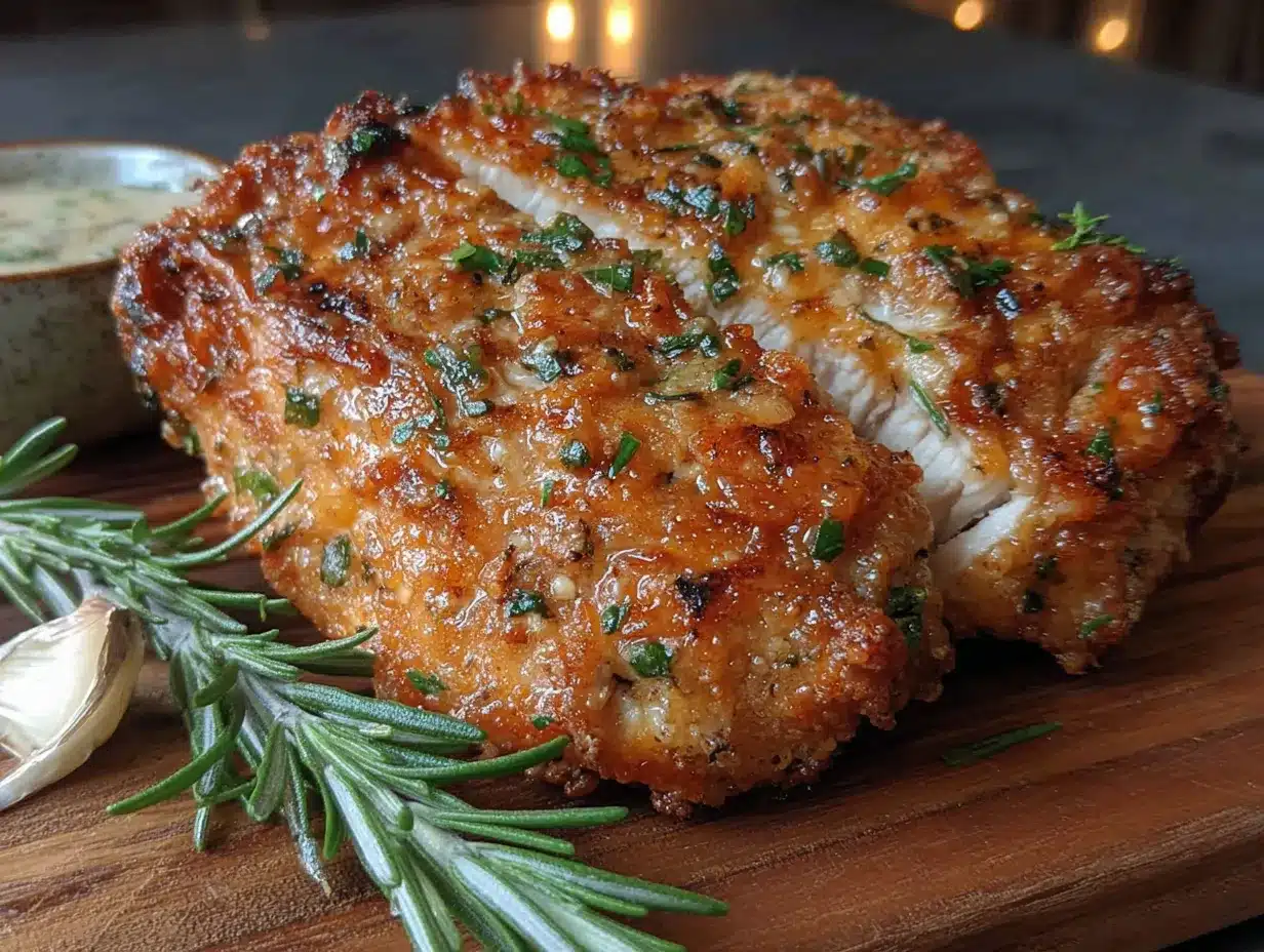 crispy air fryer chicken breast with garlic herb rub preparation steps