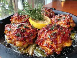 crispy baked parmesan chicken thighs - featured image