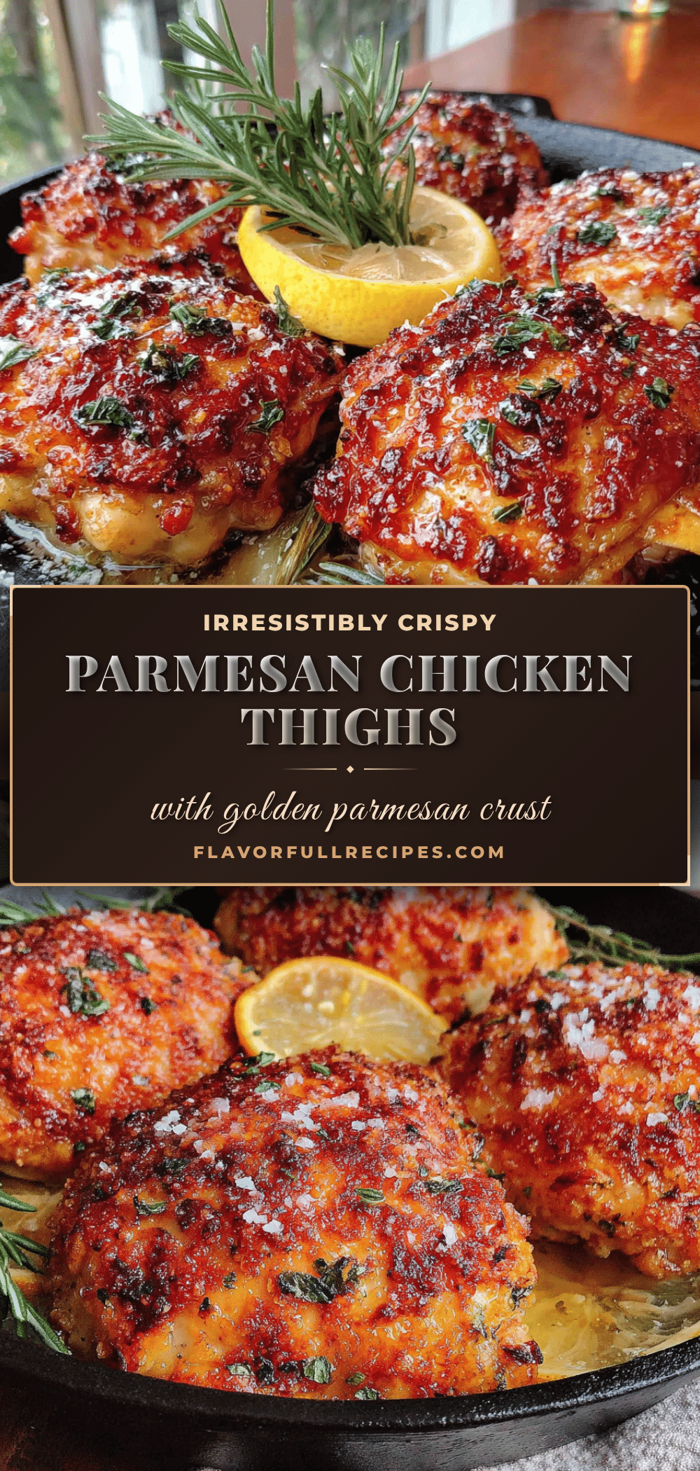 crispy baked parmesan chicken thighs recipe