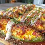 crispy buffalo chicken jalapeno poppers - featured image