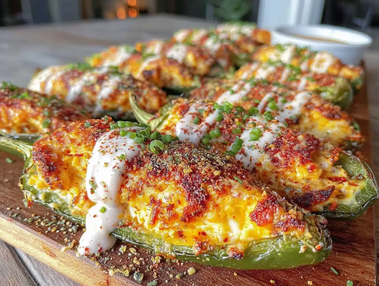 crispy buffalo chicken jalapeno poppers - featured image