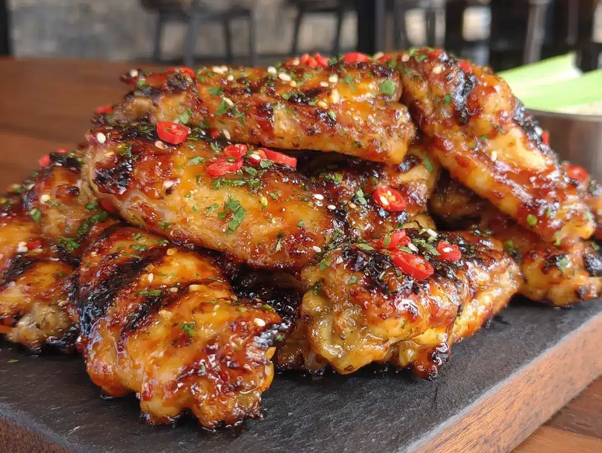 crispy honey sriracha chicken wings preparation steps