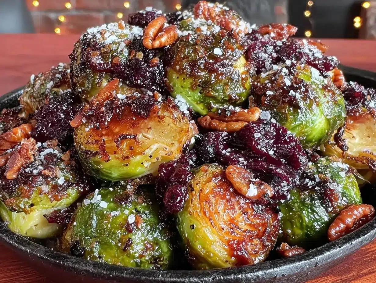 crispy maple bacon brussels sprouts preparation steps