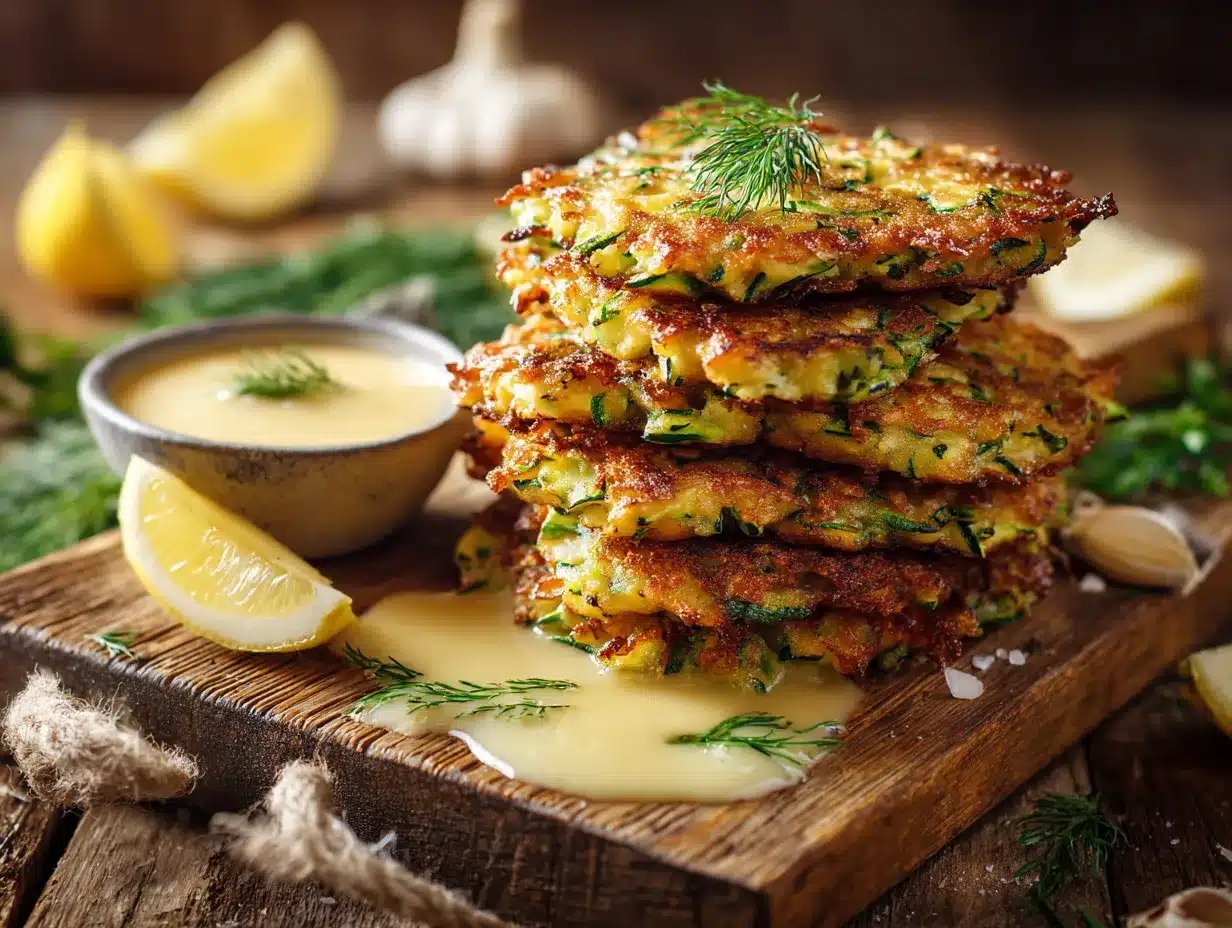 crispy zucchini fritters preparation steps