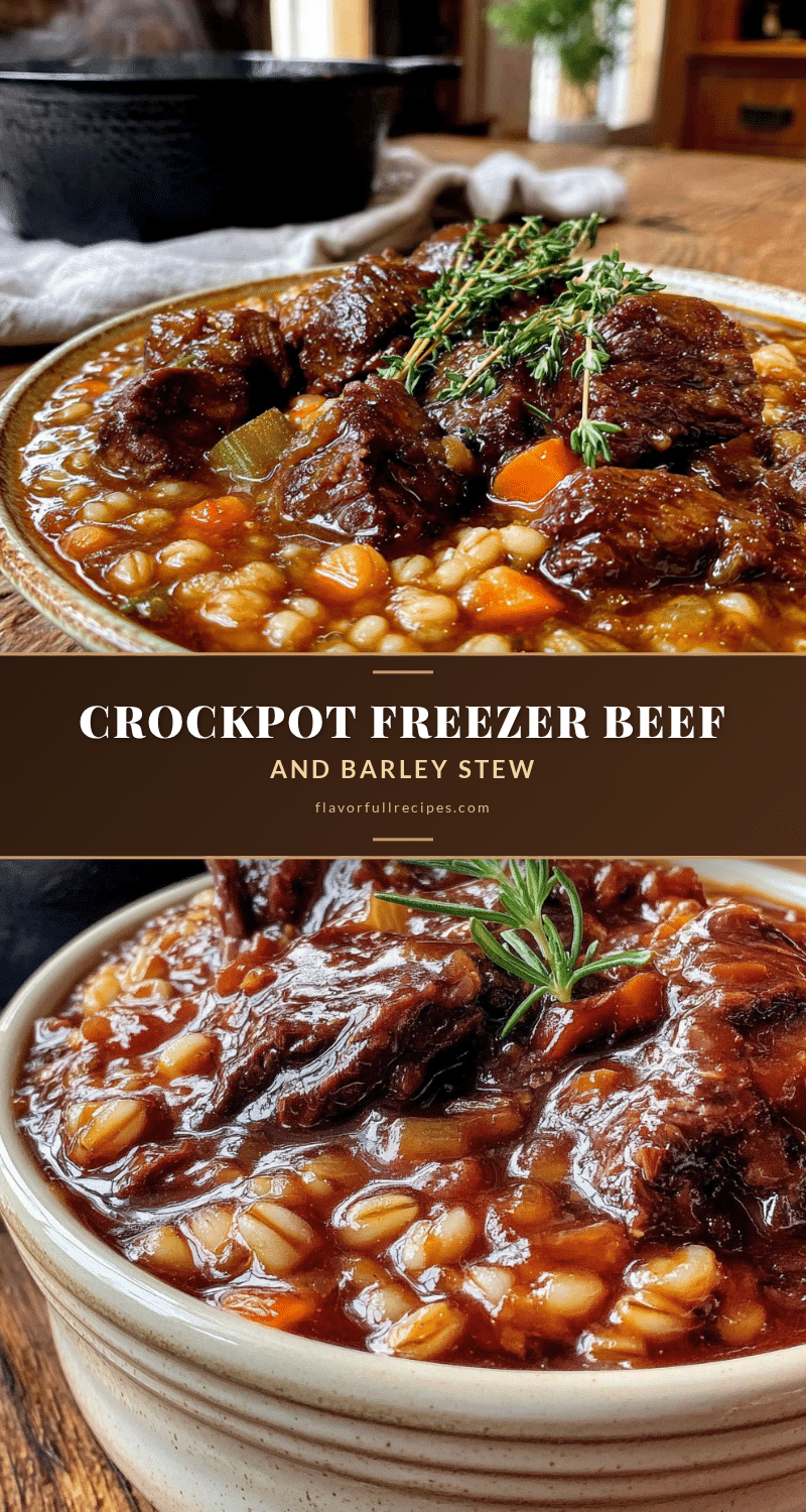 crockpot beef and barley stew recipe