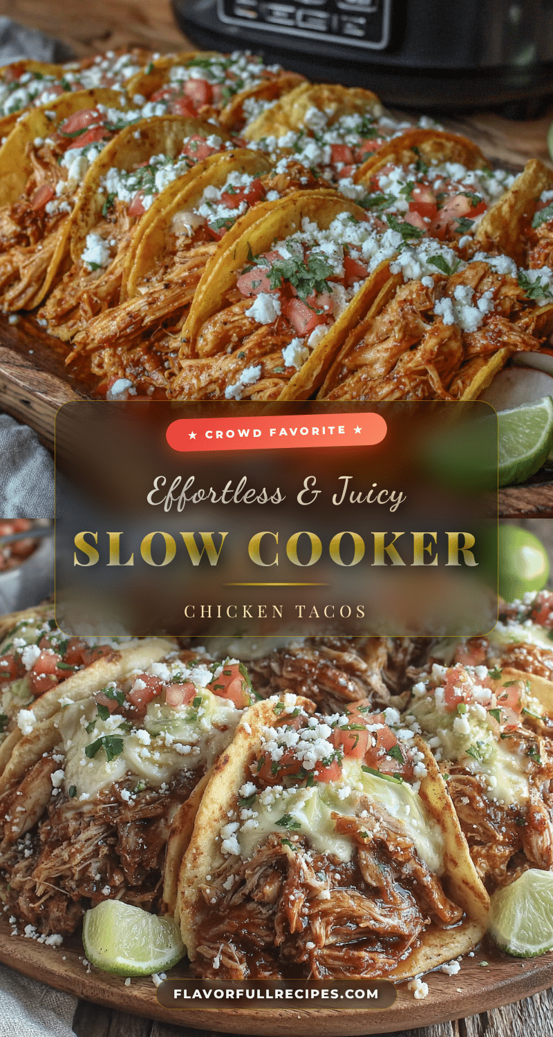 crockpot chicken tacos for a crowd recipe