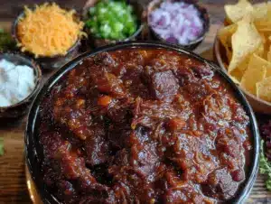 crockpot chili bar for halloween - featured image