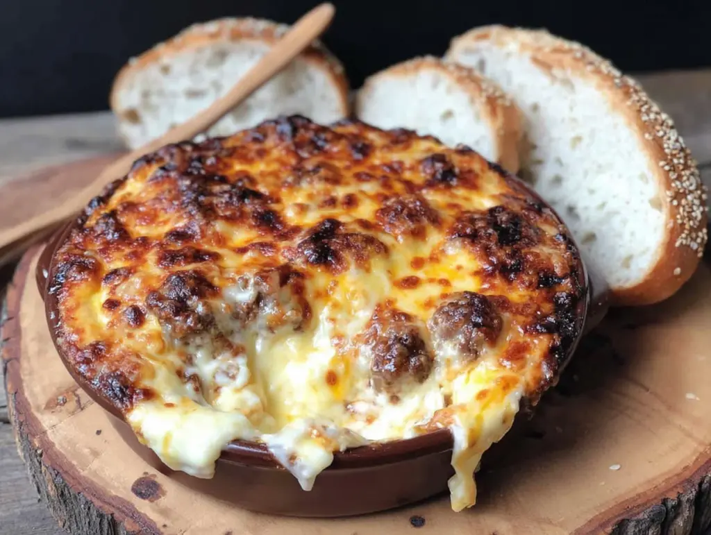 crockpot meatball sub dip - featured image
