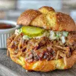 crockpot pulled pork sliders - featured image