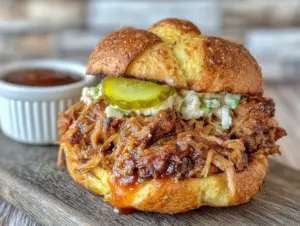 crockpot pulled pork sliders - featured image