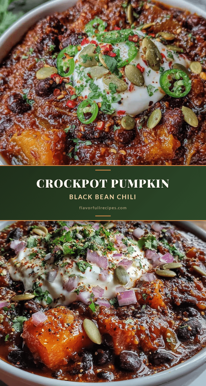 crockpot pumpkin black bean chili recipe
