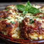 Easy Cheesy Baked Chicken Parmesan Casserole - featured image