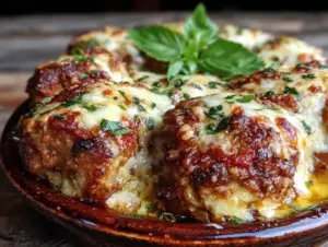 Easy Cheesy Baked Chicken Parmesan Casserole - featured image