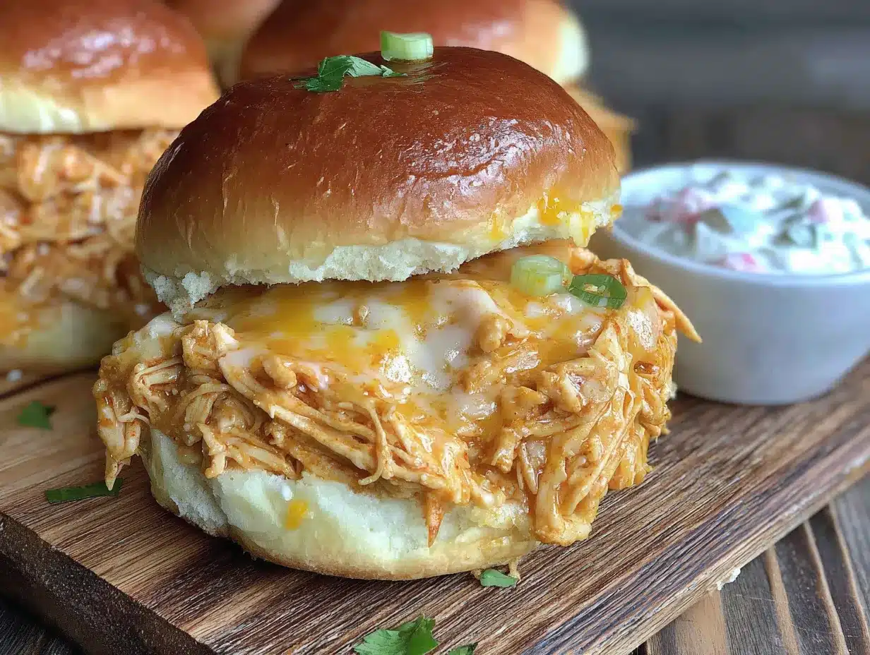 easy crockpot buffalo chicken sliders preparation steps