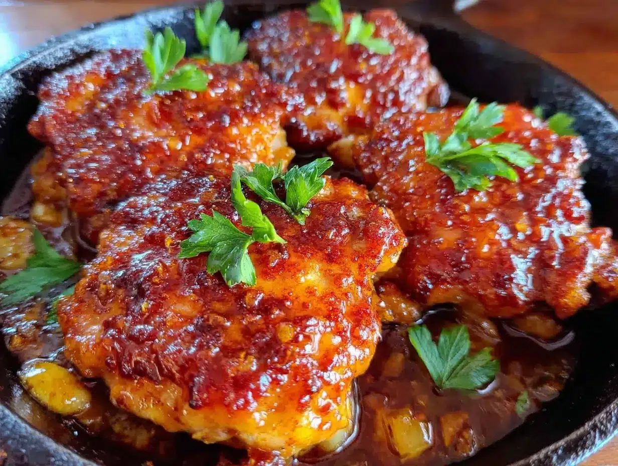 easy crockpot honey garlic chicken thighs preparation steps