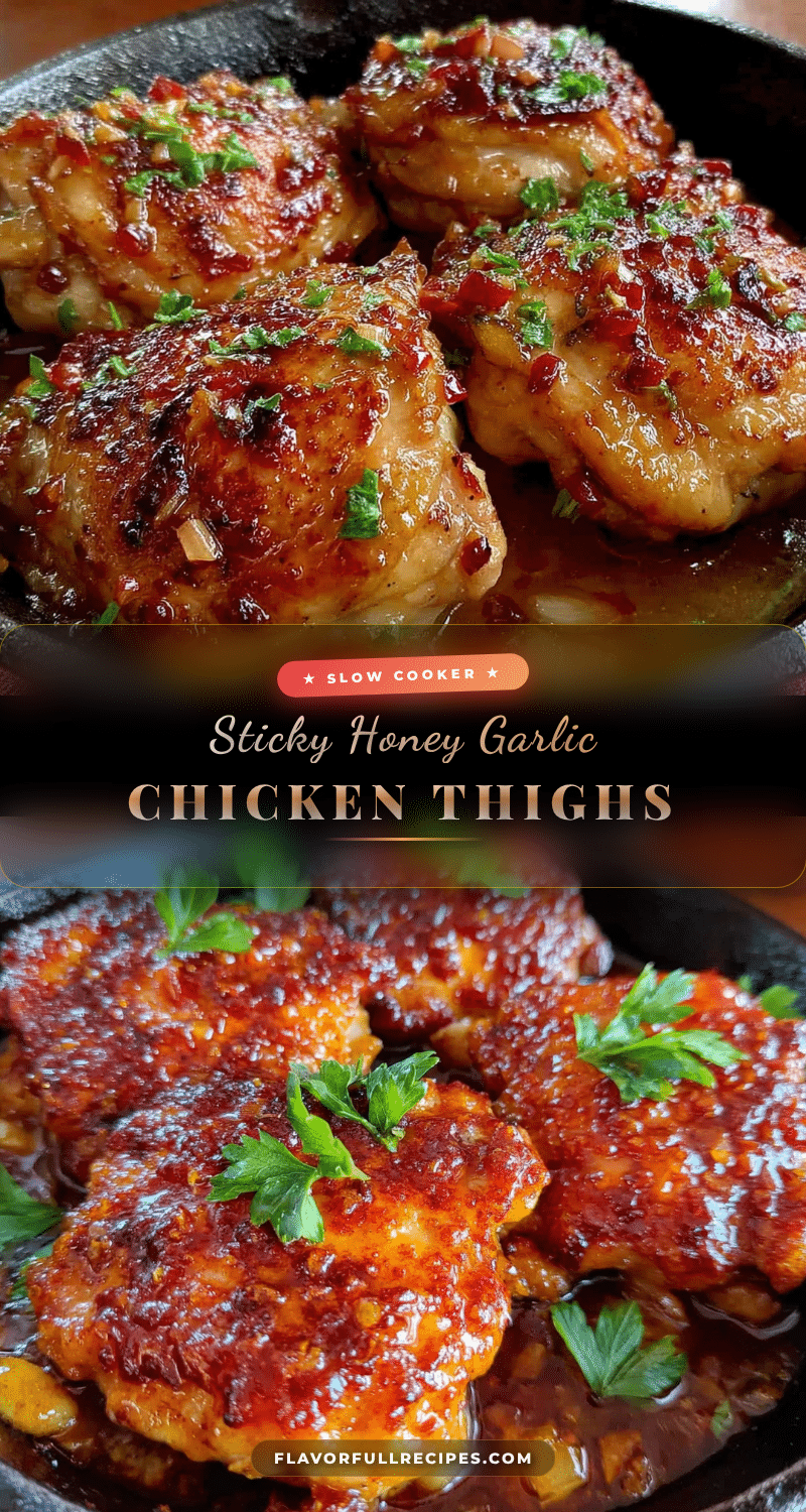 easy crockpot honey garlic chicken thighs recipe
