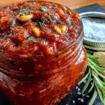 easy garlic herb tomato sauce for freezing - featured image