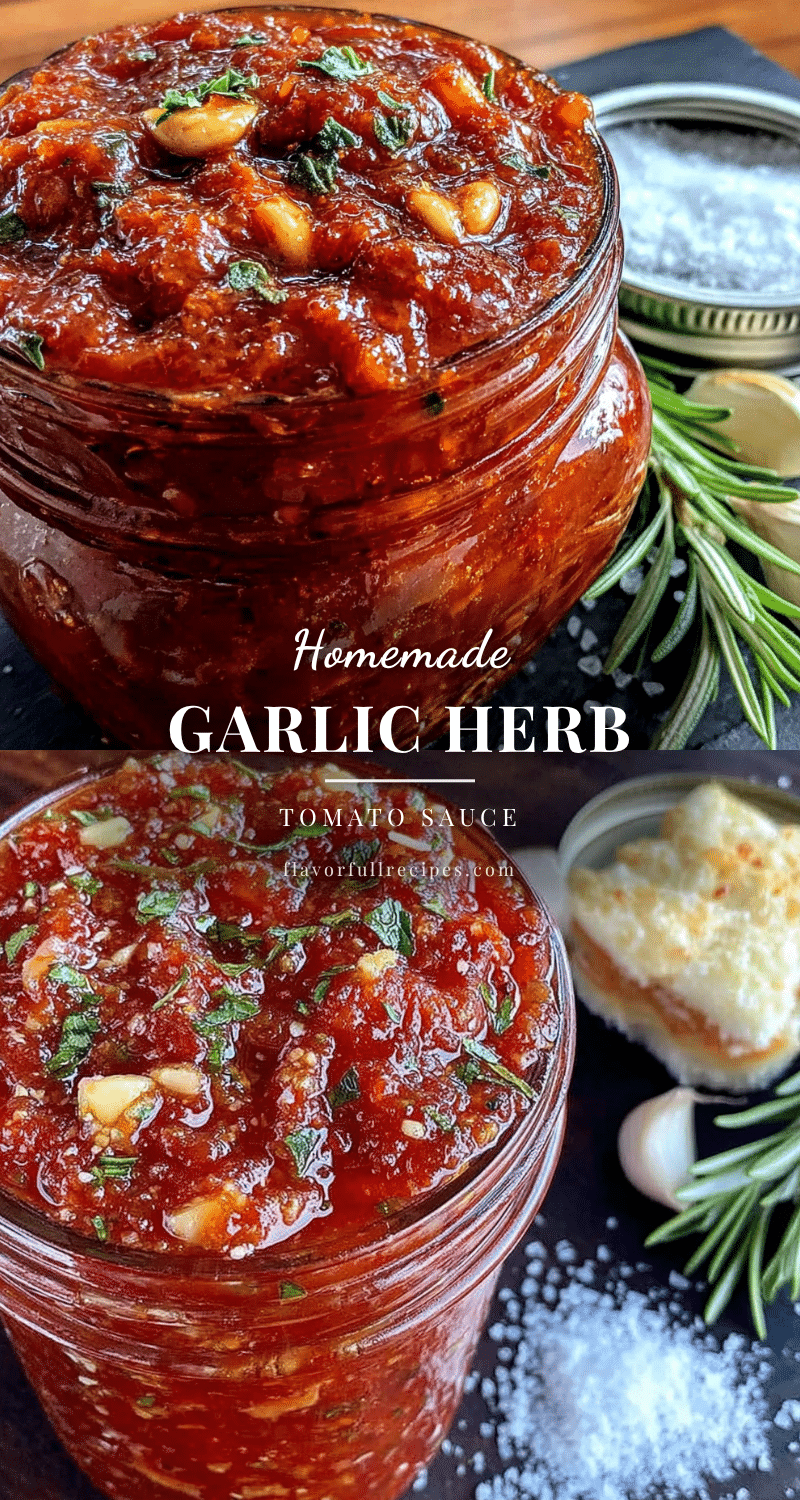 easy garlic herb tomato sauce for freezing recipe