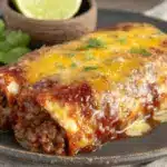 easy ground beef enchiladas - featured image