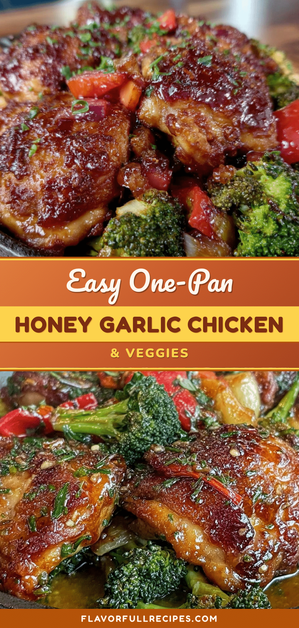 easy honey garlic chicken and veggies recipe