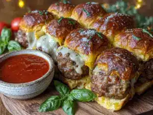 easy mummy meatball sliders - featured image