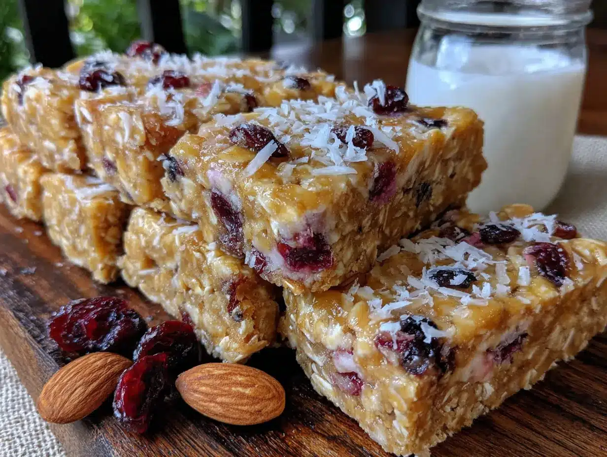 easy no-bake granola bars for school snacks preparation steps